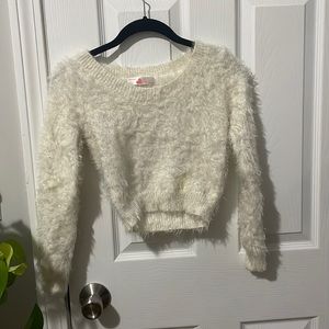 American Apparel Fuzzy Long sleeve Crop top Size S